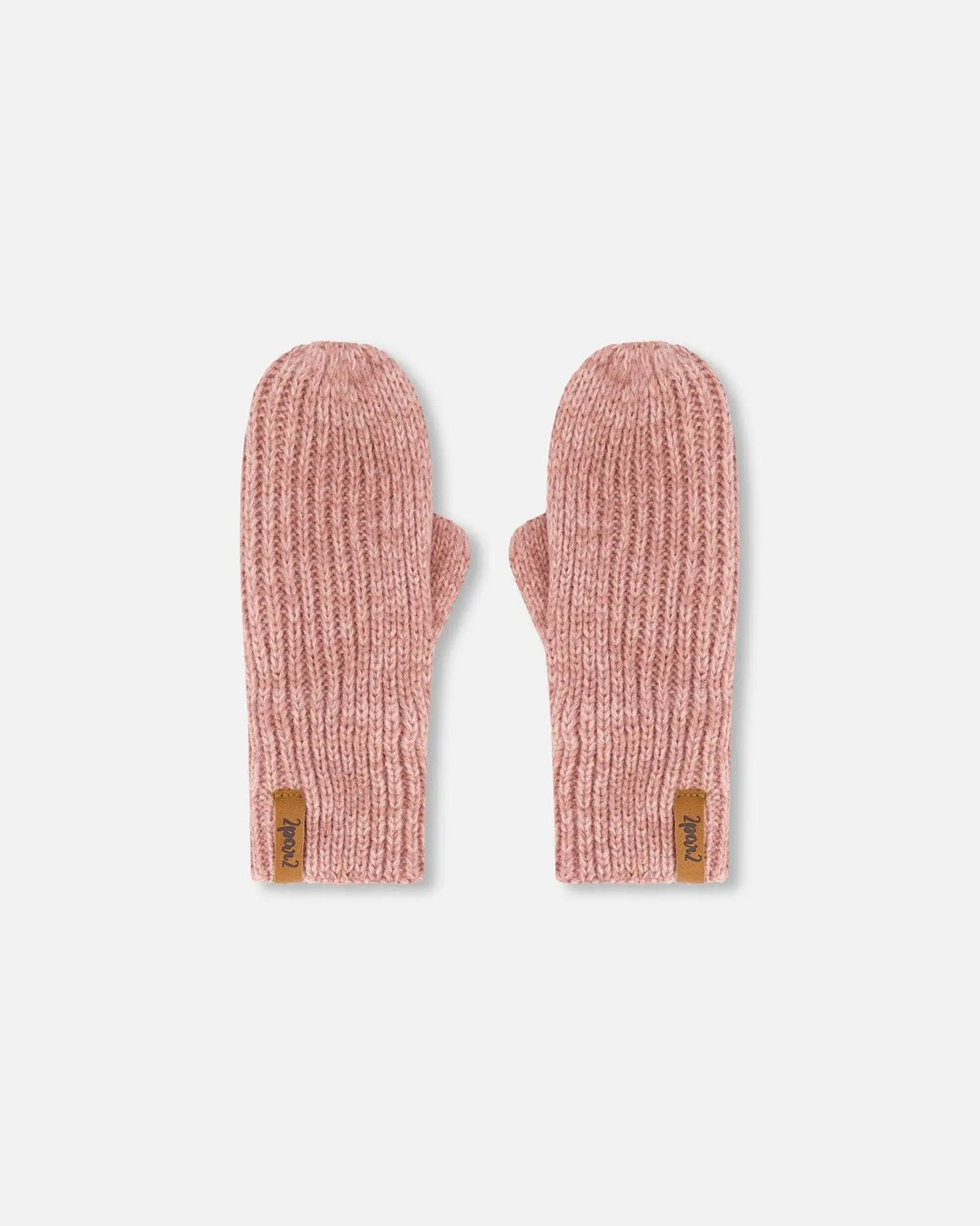 Mid-Season Knit Mittens Dusty Pink | Deux par Deux | Jenni Kidz