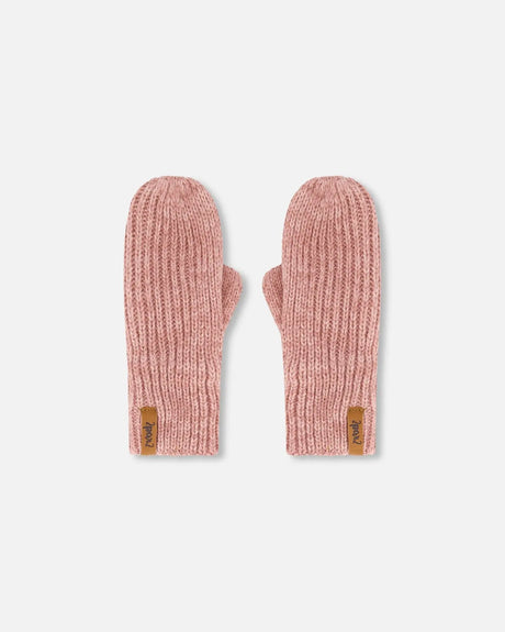 Mid-Season Knit Mittens Dusty Pink | Deux par Deux | Jenni Kidz