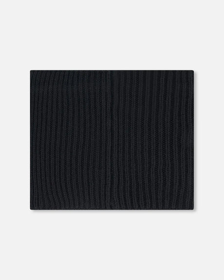 Mid-Season Knit Neck Warmer Black | Deux par Deux | Jenni Kidz
