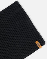 Mid-Season Knit Neck Warmer Black | Deux par Deux | Jenni Kidz