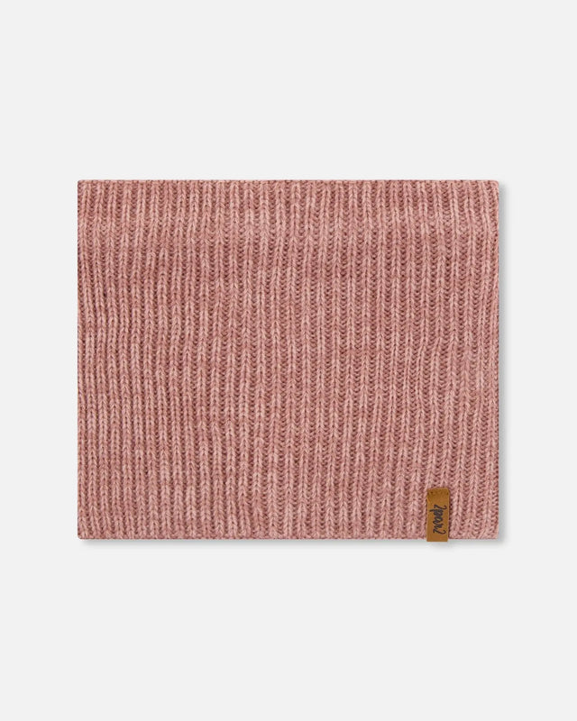Mid-Season Knit Neck Warmer Dusty Pink | Deux par Deux | Jenni Kidz