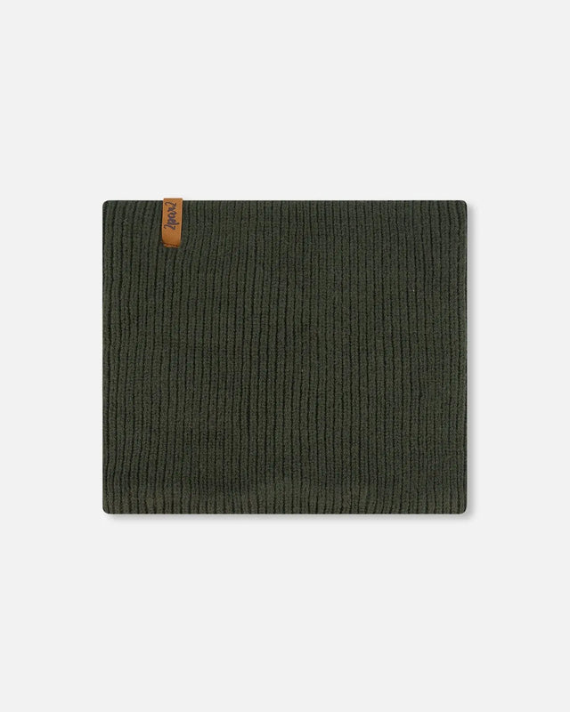 Mid-Season Knit Neckwarmer Forest Green | Deux par Deux | Jenni Kidz