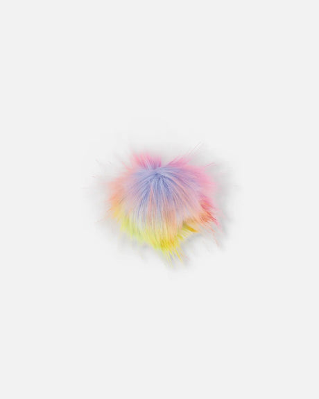 Multi-Colored Fake Fur Pompom For Hat | Deux par Deux | Jenni Kidz