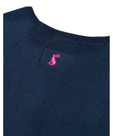 Navy & Goldtone Sequin Star Miranda Sweater - Girls | Joules | Joules | Jenni Kidz