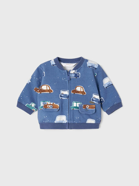 Newborn Cute Cars 3 Piece Tracksuit Blue | Mayoral | Mayoral | Jenni Kidz