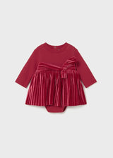 Newborn Girl Velvet Dress | Mayoral | Mayoral | Jenni Kidz