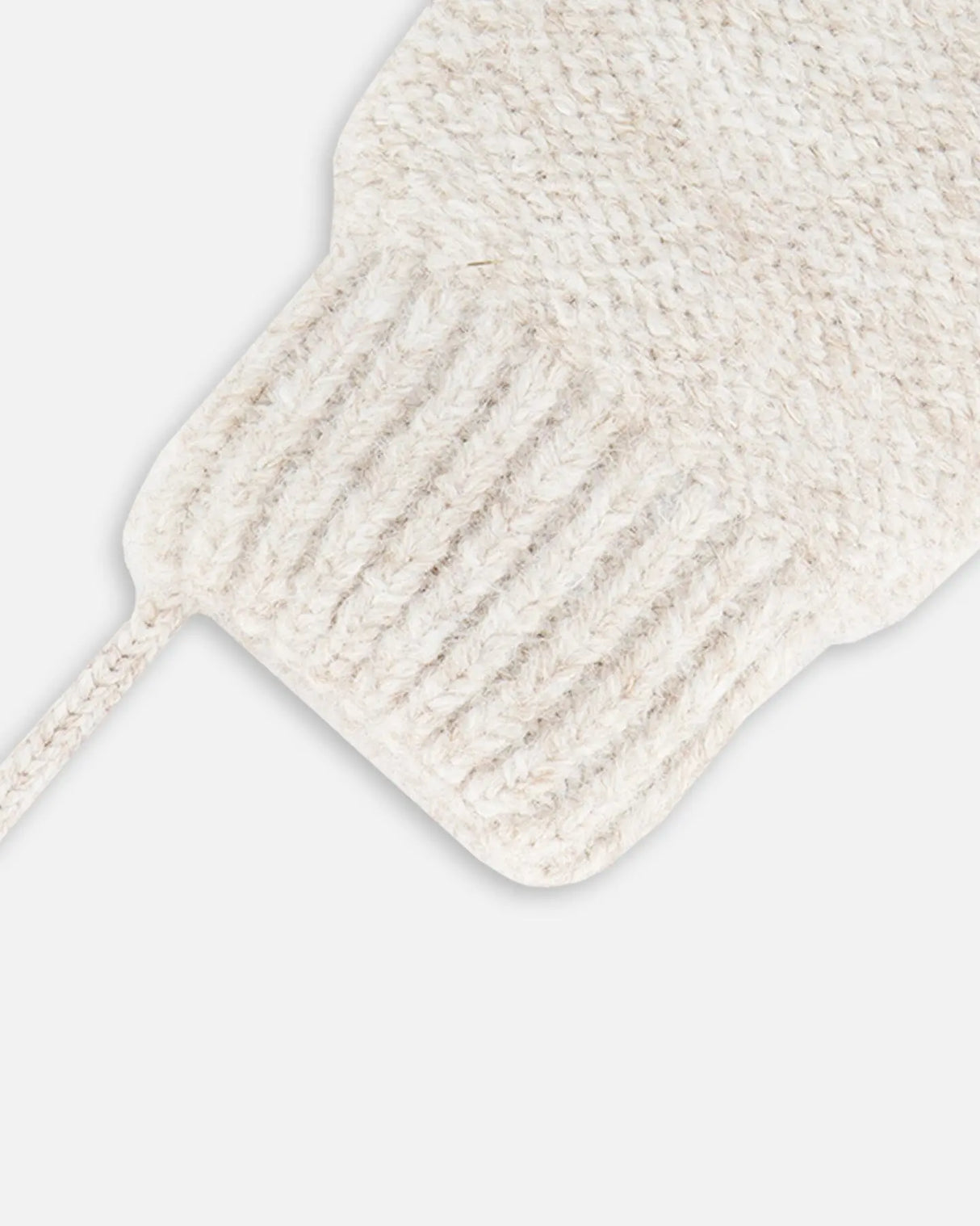 Newborn Knit Mittens No Thumbs Off White | Deux par Deux | Jenni Kidz