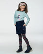 Norwegian Jacquard Tights Navy | Deux par Deux | Jenni Kidz