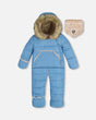 One Piece Baby Car Seat Snowsuit Sky Blue | Deux par Deux | Jenni Kidz