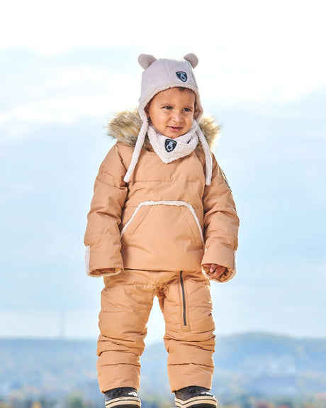 One Piece Baby Hooded Snowsuit Doe Designed For Car Seat | Deux par Deux | Jenni Kidz