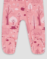 One-Piece Organic Cotton Pajama Pink Forest | Deux par Deux | Jenni Kidz