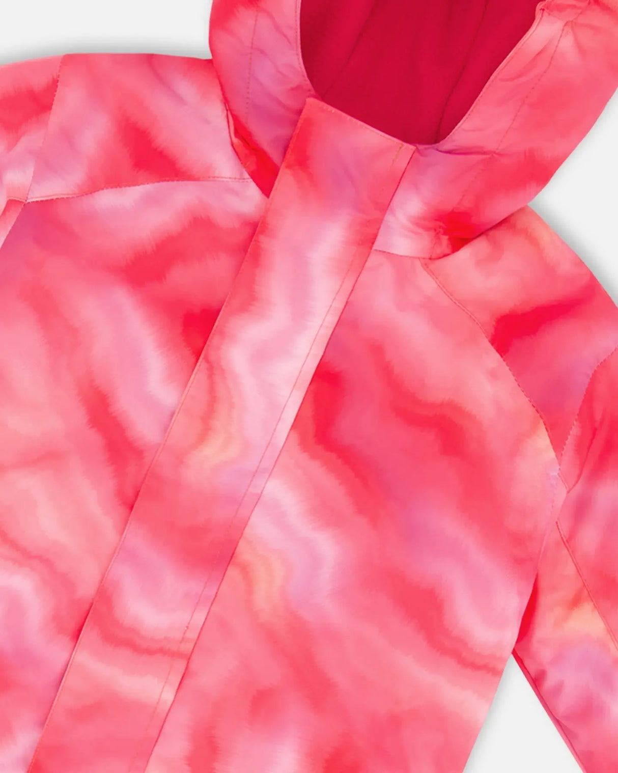 One Piece Outerwear Suit Printed Fuchsia Marble | Deux par Deux | Jenni Kidz