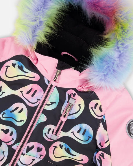 Closeup of chin guard, wind flap, and Cordura knees.Kidz