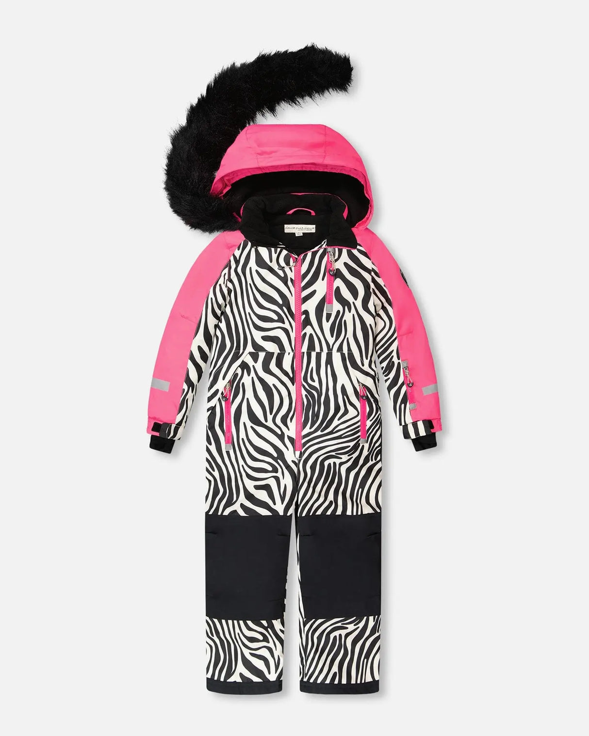 One-Piece Play Snowsuit Zebra Print | Deux par Deux | Jenni Kidz