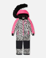 One-Piece Play Snowsuit Zebra Print | Deux par Deux | Jenni Kidz