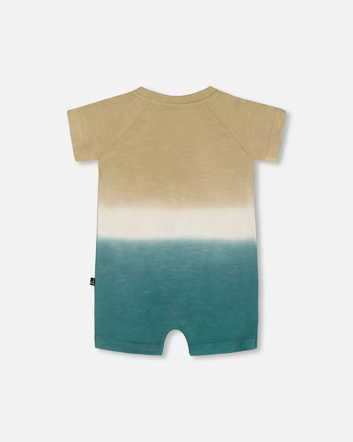 One-Piece Romper Gradient Beige And Teal | Deux par Deux | Jenni Kidz