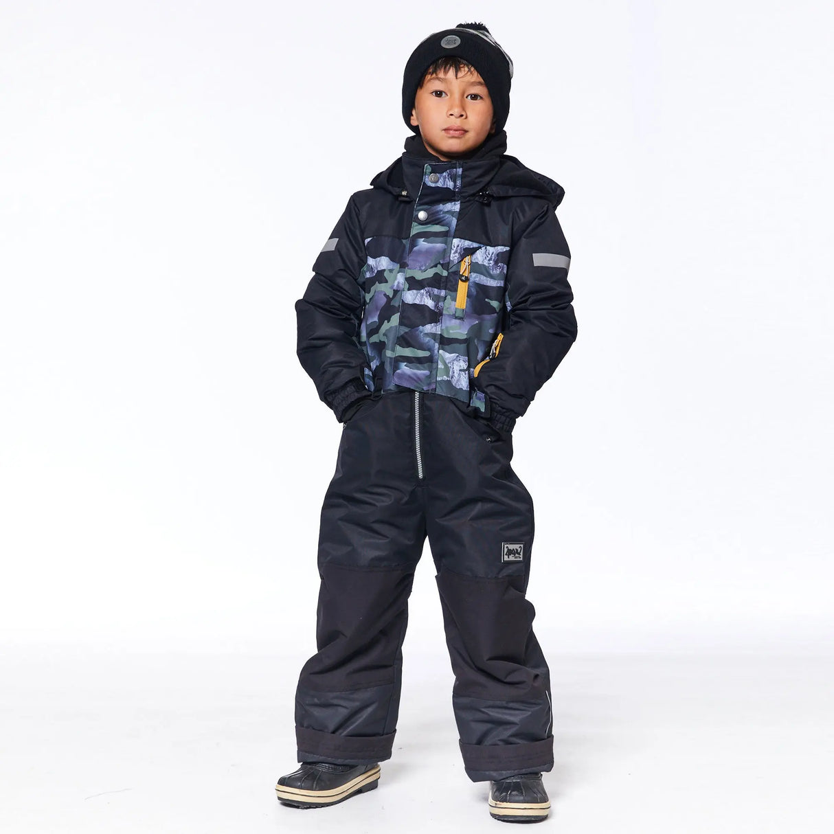 One Piece Snowsuit Printed Camo | Deux par Deux | Jenni Kidz