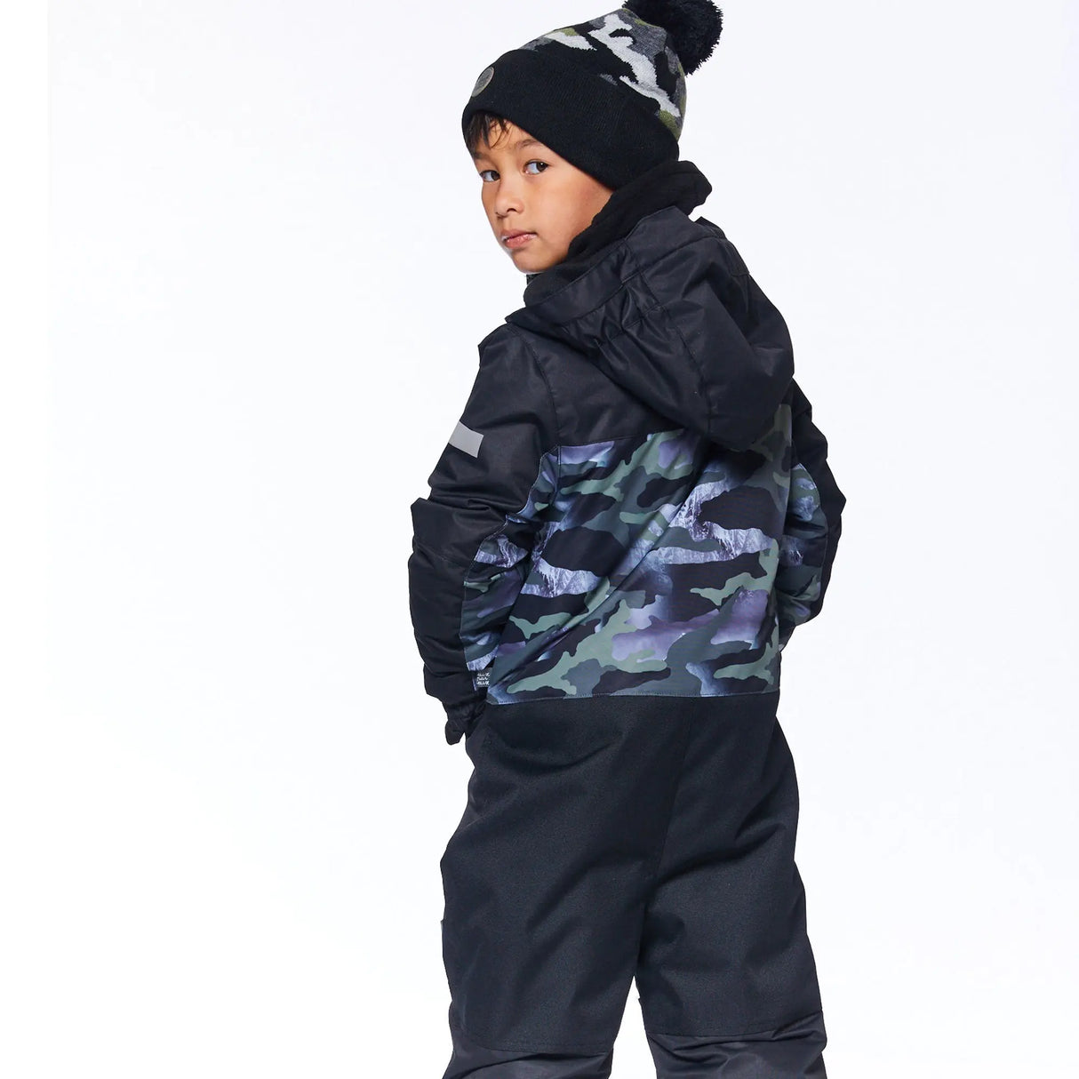 One Piece Snowsuit Printed Camo | Deux par Deux | Jenni Kidz