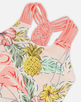 One Piece Swimsuit Printed Flamingo | Deux par Deux | Jenni Kidz