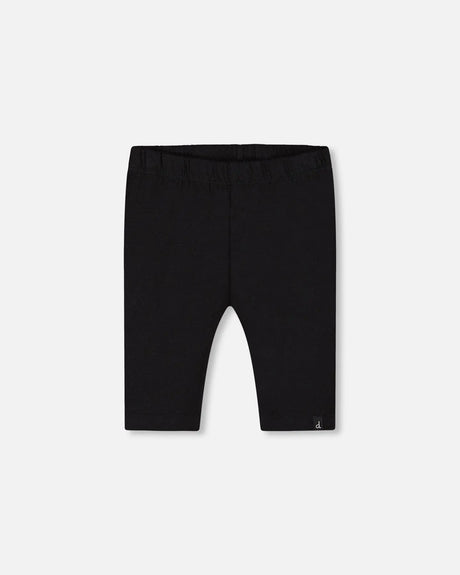 Organic Cotton Biker Short Legging Black | Deux par Deux | Jenni Kidz