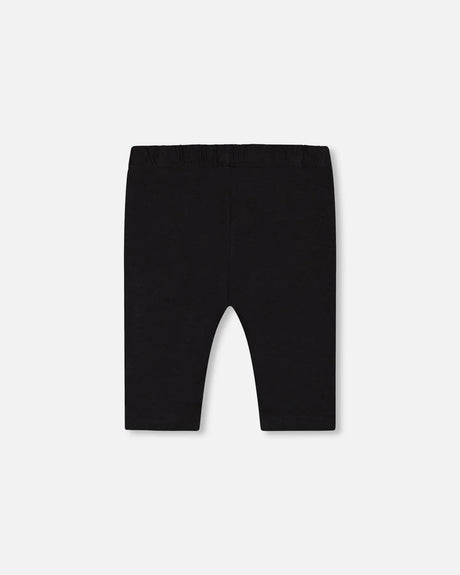 Organic Cotton Biker Short Legging Black | Deux par Deux | Jenni Kidz