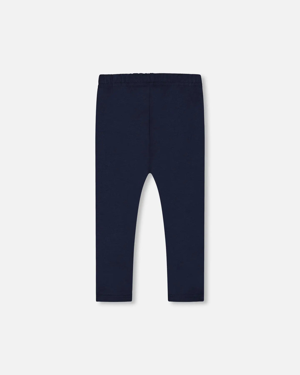 Organic Cotton Capri Leggings With Mesh Navy Blue | Deux par Deux | Jenni Kidz