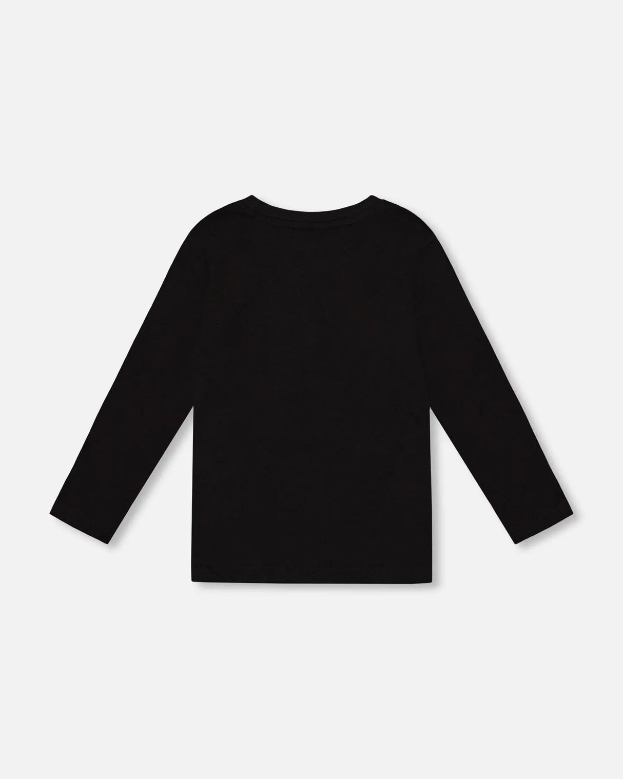Organic Cotton Jersey Pocket T-Shirt Black | Deux par Deux | Jenni Kidz