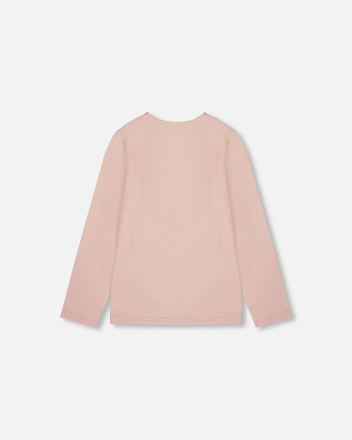 Organic Cotton Long Sleeve T-Shirt Light Pink With Big Flowers | Deux par Deux | Jenni Kidz
