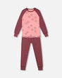 Organic Cotton Long Sleeve Two Piece Printed Penguins Pajama Set Pink | Deux par Deux | Jenni Kidz