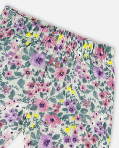 Organic Cotton Off-White Top And Muslin Pants Set | Deux par Deux | Jenni Kidz