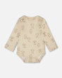 Organic Cotton Onesie Beige Puppy Print | Deux par Deux | Jenni Kidz