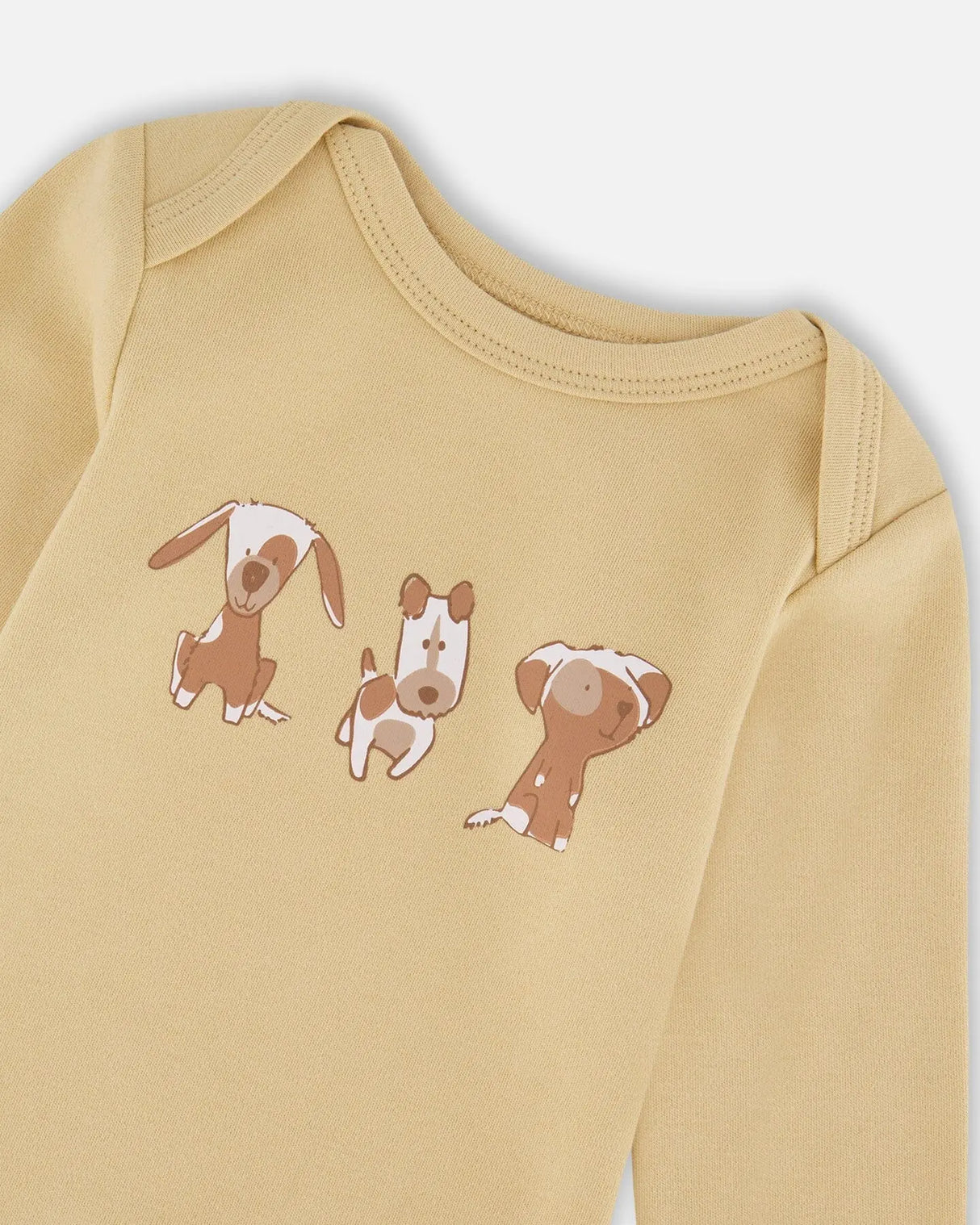 Organic Cotton Onesie Light Caramel | Deux par Deux | Jenni Kidz