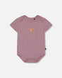 Organic Cotton Onesie Old Mauve | Deux par Deux | Jenni Kidz