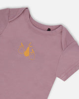 Organic Cotton Onesie Old Mauve | Deux par Deux | Jenni Kidz