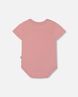 Organic Cotton Onesie Soft Pink | Deux par Deux | Jenni Kidz