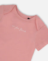 Organic Cotton Onesie Soft Pink | Deux par Deux | Jenni Kidz