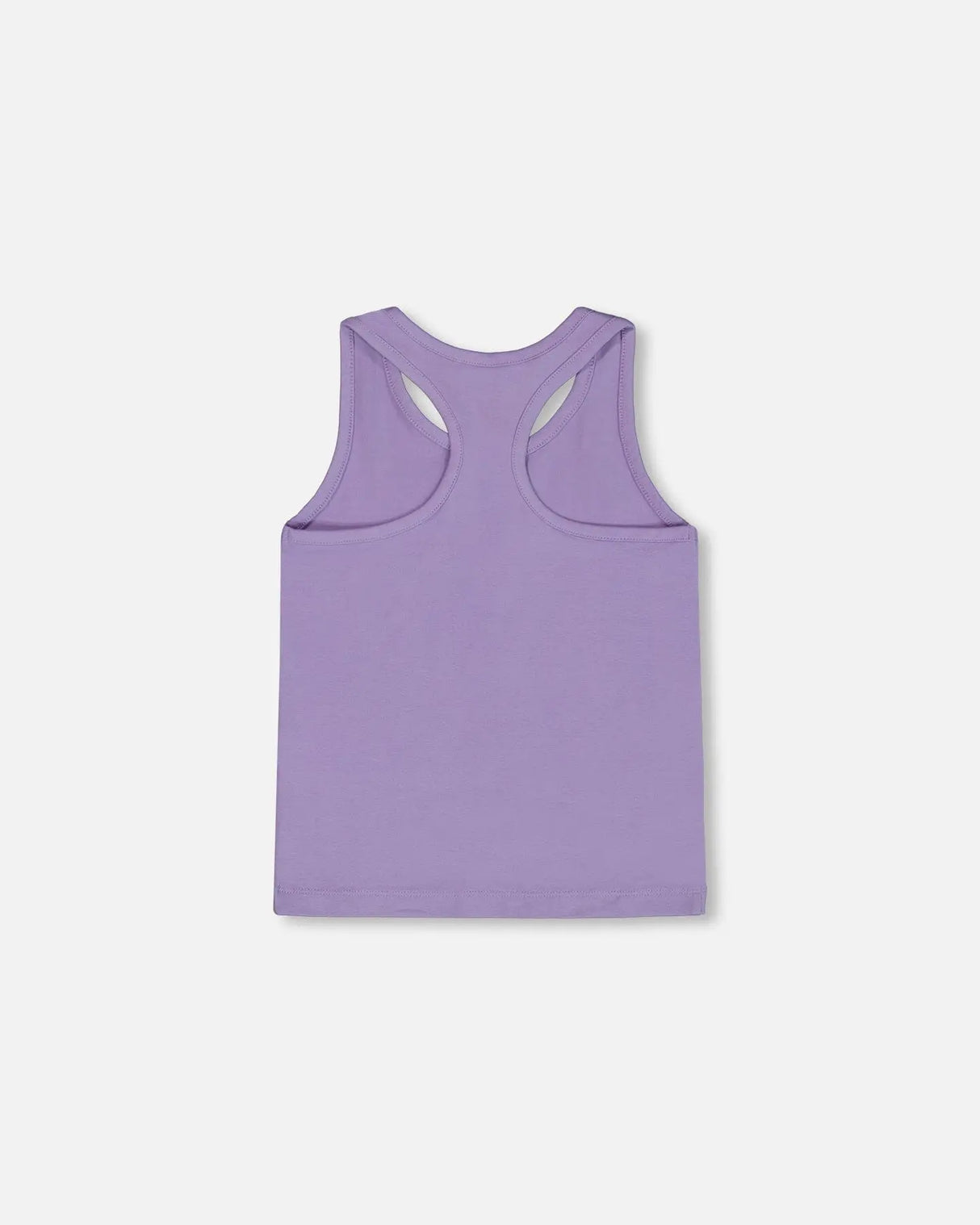 Organic Cotton Racerback Tank Top Floral Mauve | Deux par Deux | Jenni Kidz