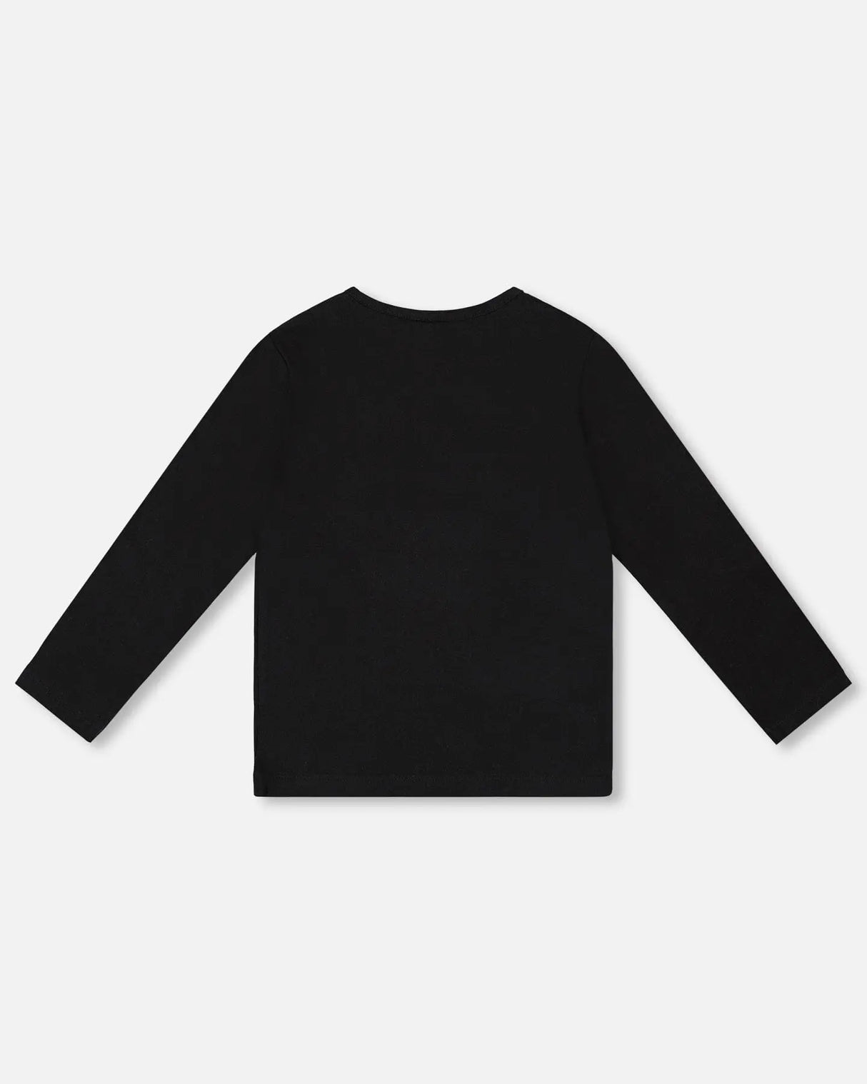 Organic Cotton T-Shirt Black With Dalmatian | Deux par Deux | Jenni Kidz