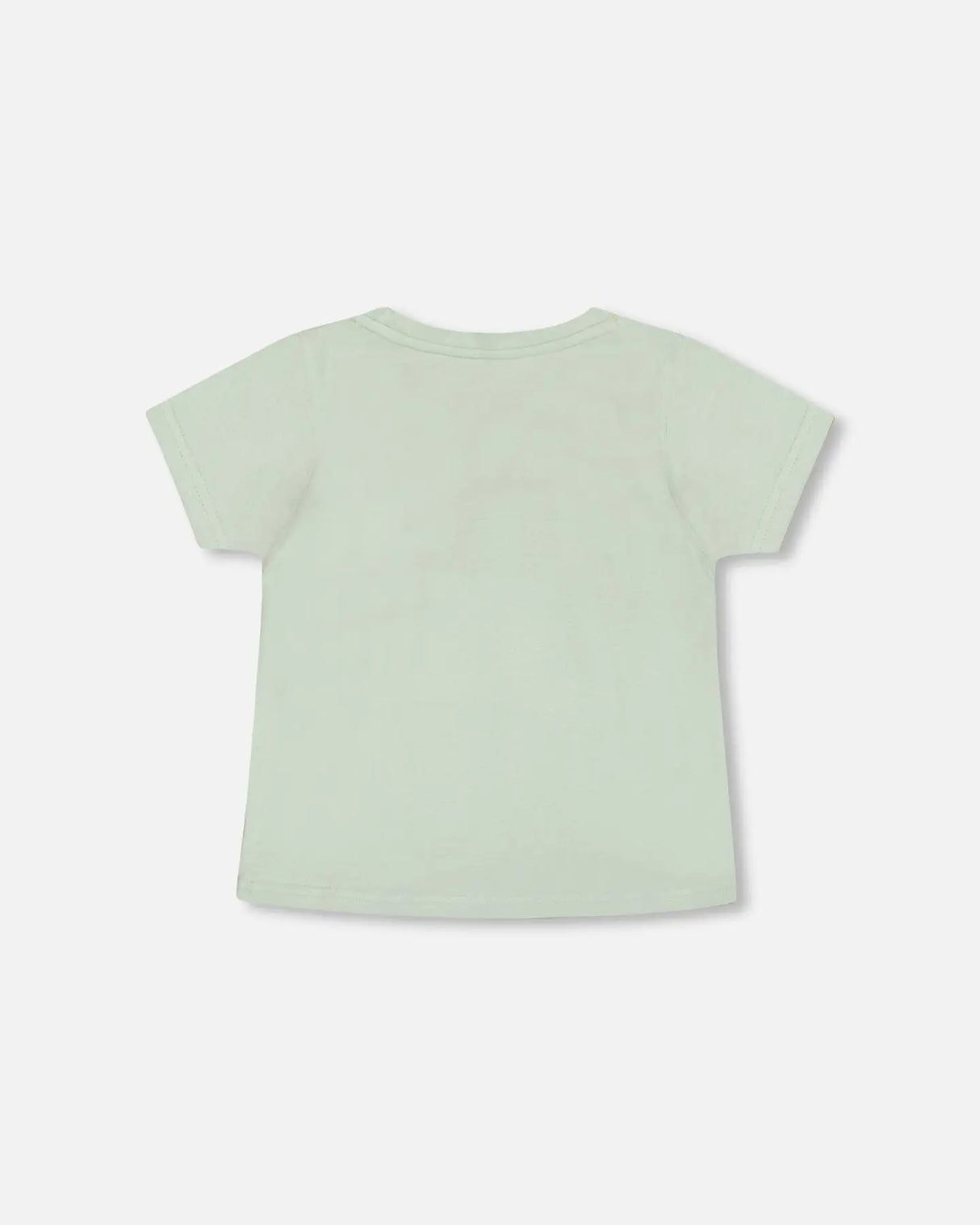 Organic Cotton T-Shirt With Print Mint | Deux par Deux | Jenni Kidz