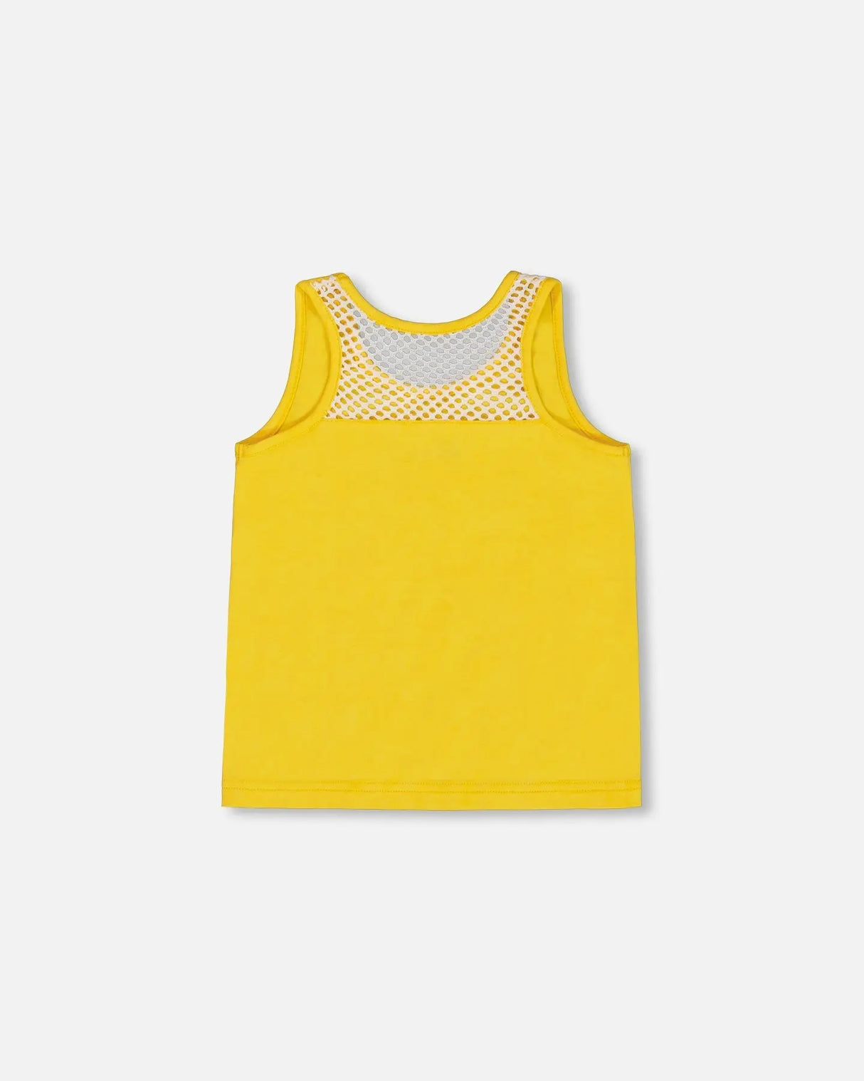 Organic Cotton Tank Top Yellow And Cherries | Deux par Deux | Jenni Kidz