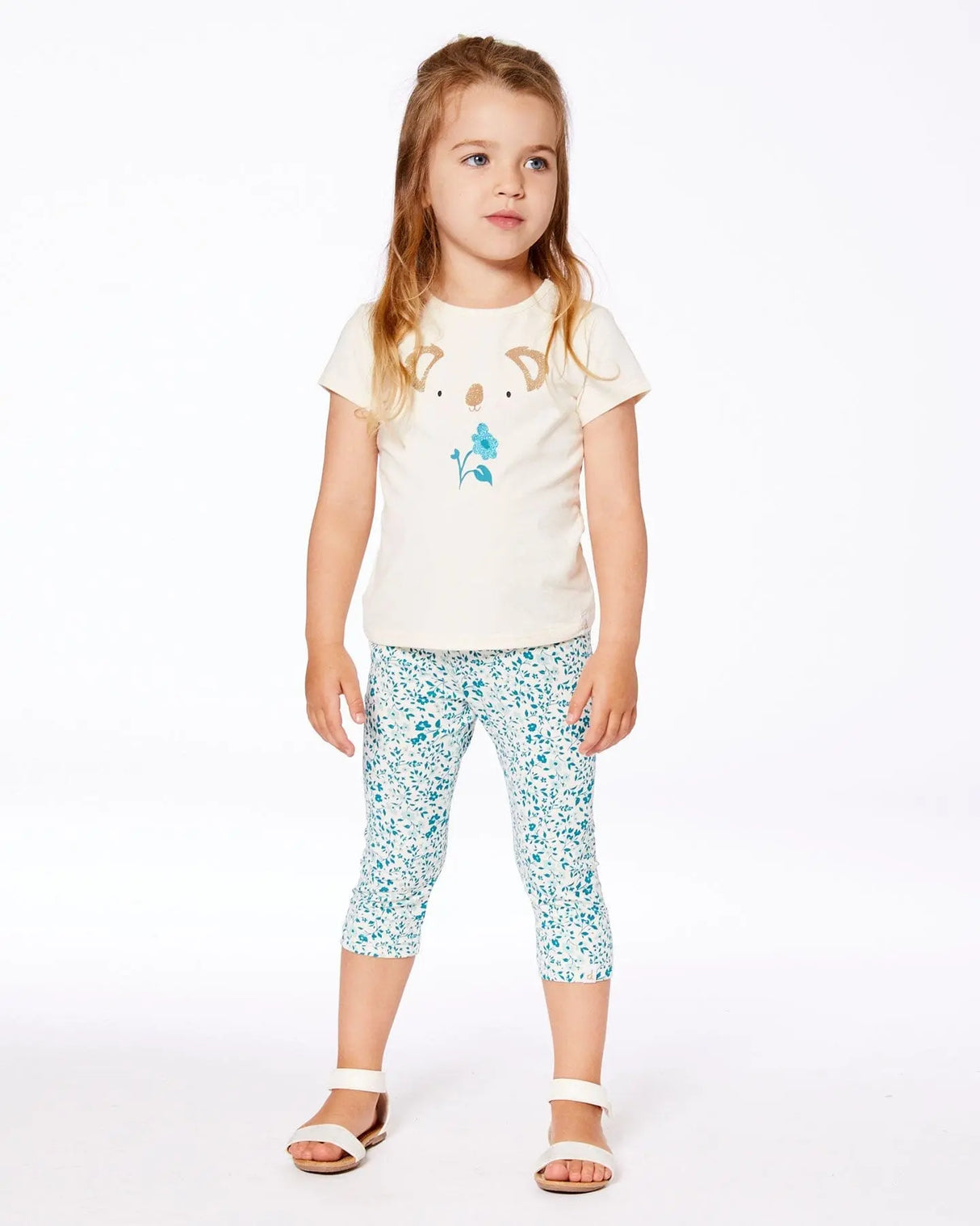 Organic Cotton Tee Cream And Koala | Deux par Deux | Jenni Kidz