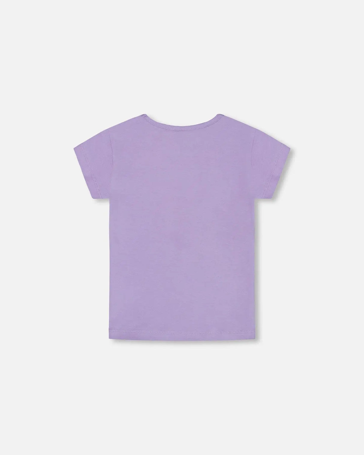 Organic Cotton Tee Mauve And Yellow Lollipop | Deux par Deux | Jenni Kidz