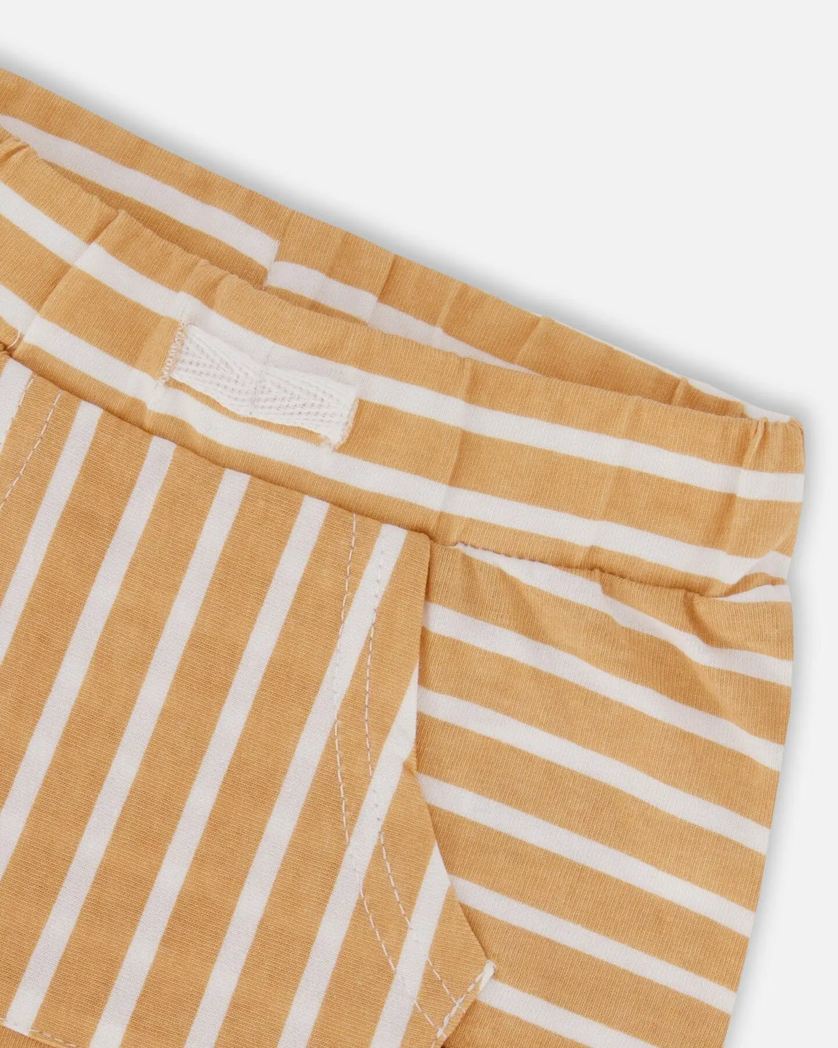 Organic Cotton Top And Short Set Sand Stripe | Deux par Deux | Jenni Kidz
