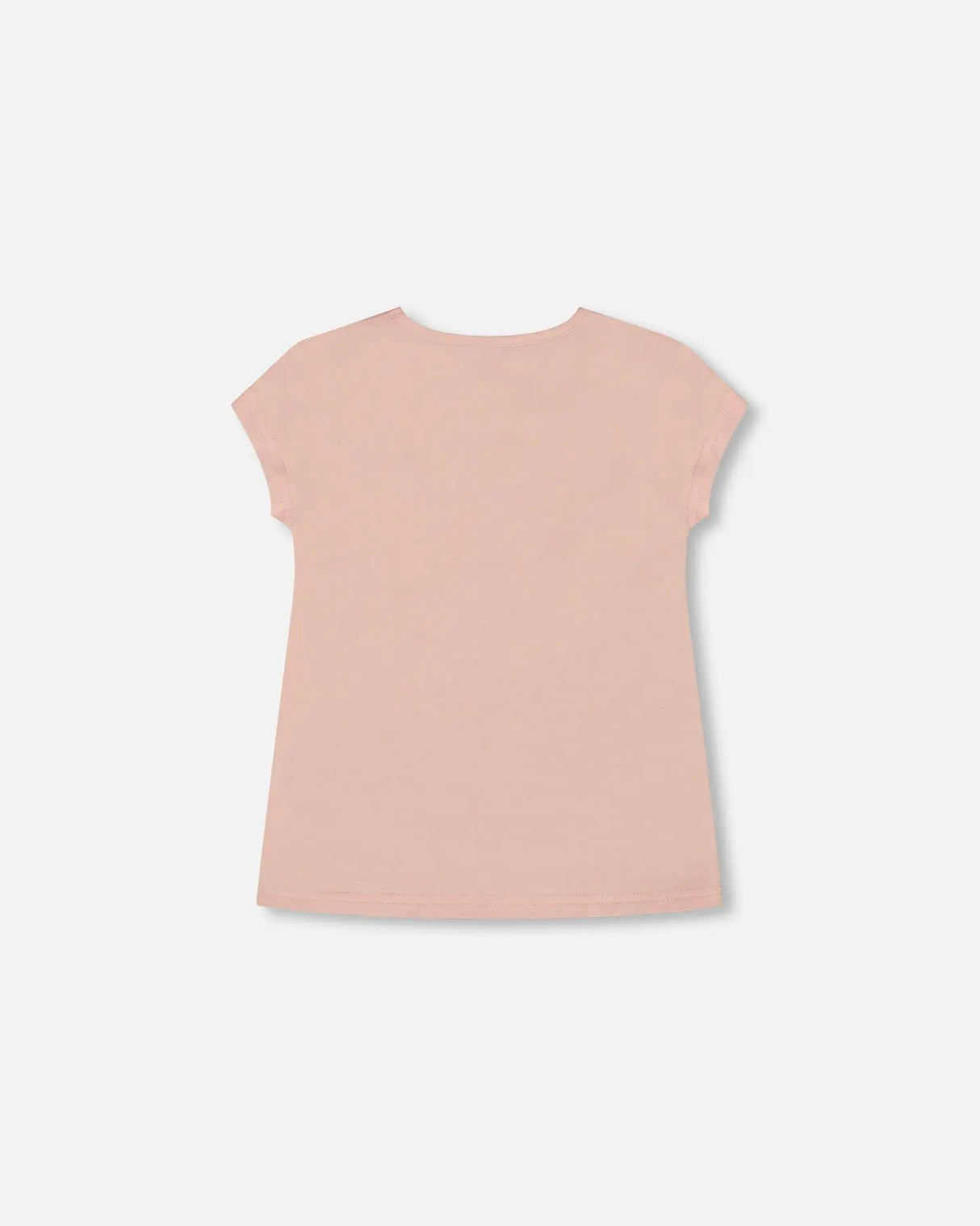 Organic Cotton Top With Applique Pink With Sparkling Butterfly | Deux par Deux | Jenni Kidz