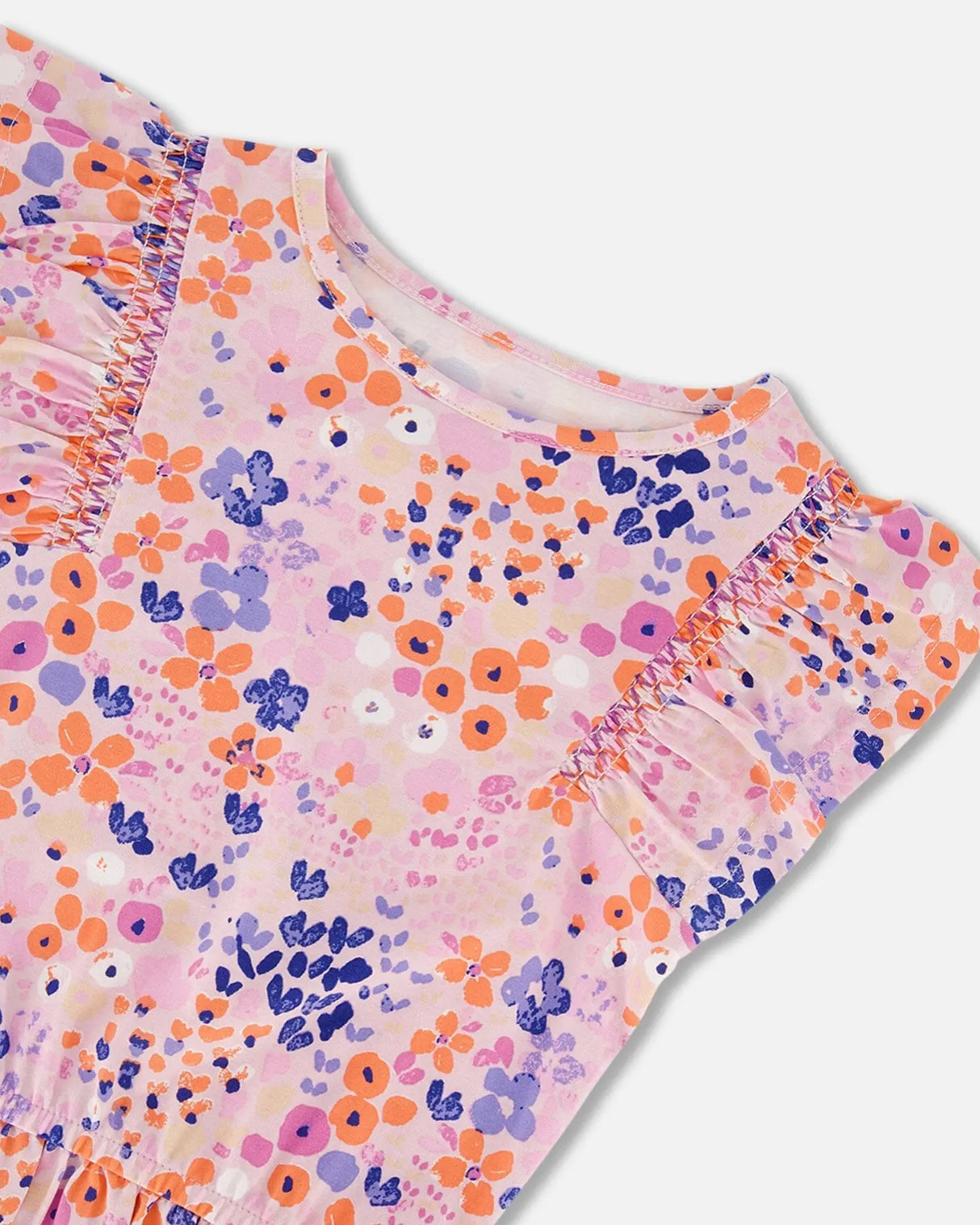 Organic Cotton Tunic Lavender Printed Fields Flowers | Deux par Deux | Jenni Kidz