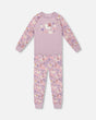 Organic Cotton Two-Piece Pajamas Lilac Cat Print | Deux par Deux | Jenni Kidz