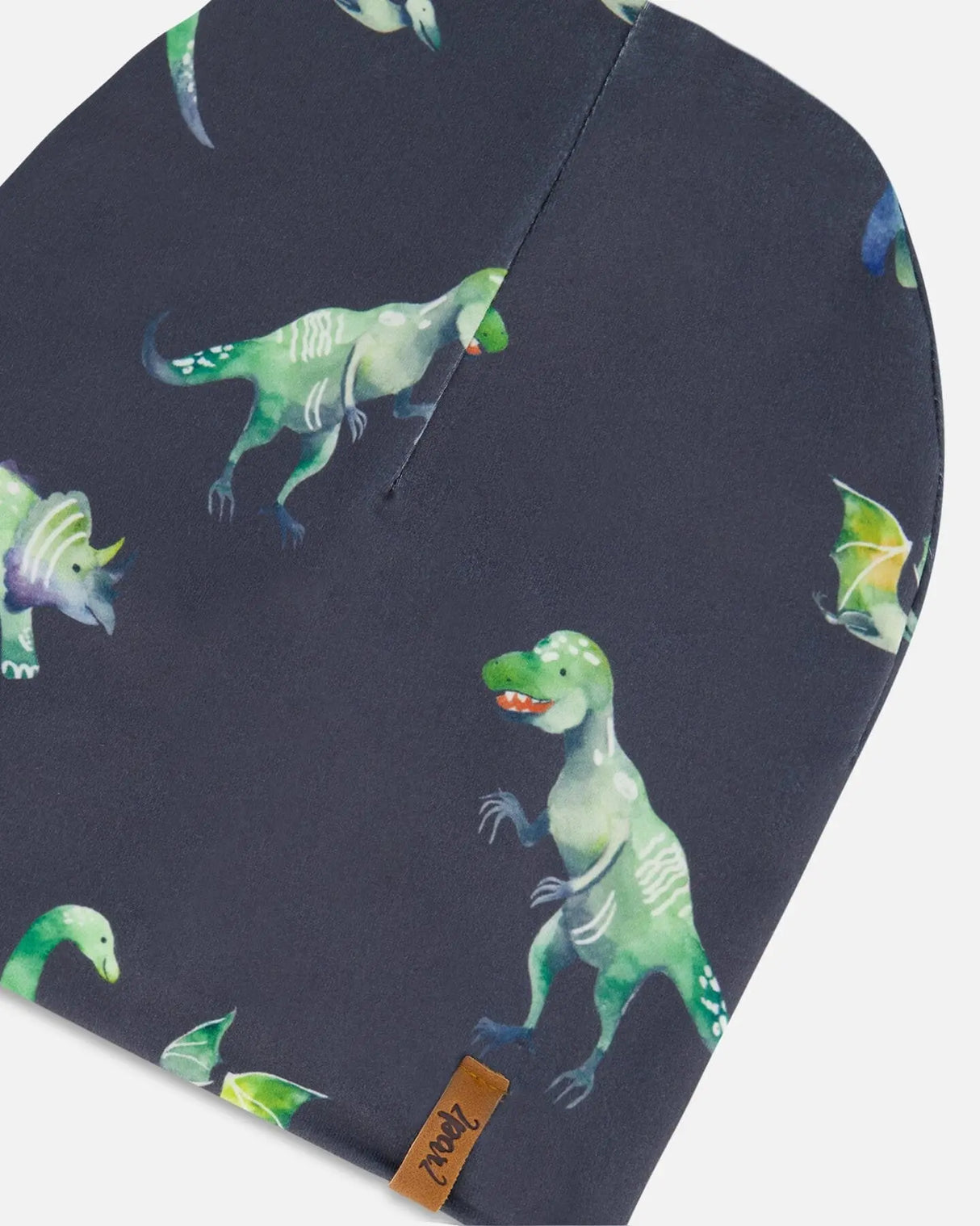 Outdoor Hat Grey Printed Dinosaurs | Deux par Deux | Jenni Kidz