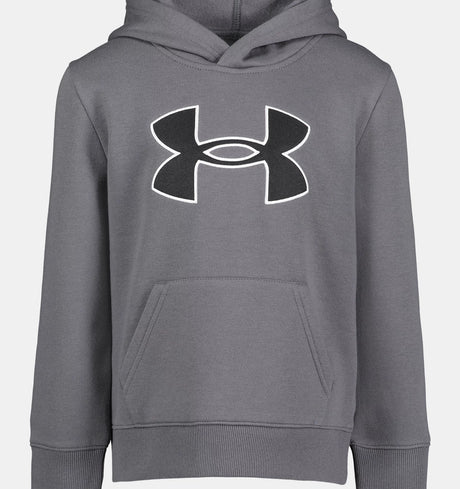 Little Boys' UA Applique Big Logo Hoodie - Pitch Gray | Under Armour - Jenni Kidz