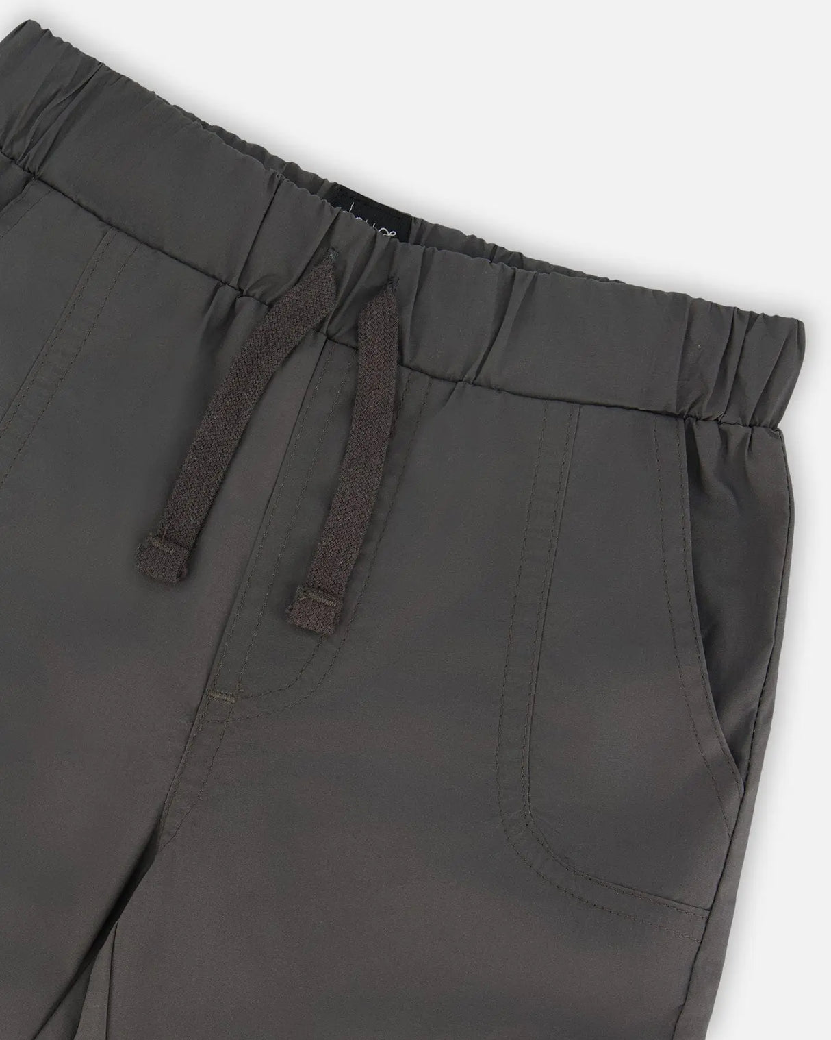 Parachute Cargo Pocket Jogger Pants Dark Gray | Deux par Deux | Jenni Kidz