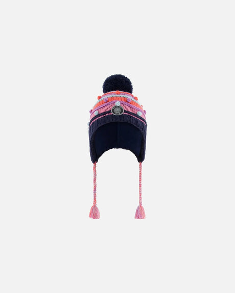 Peruvian Knit Hat Navy And Multicolor | Deux par Deux | Jenni Kidz